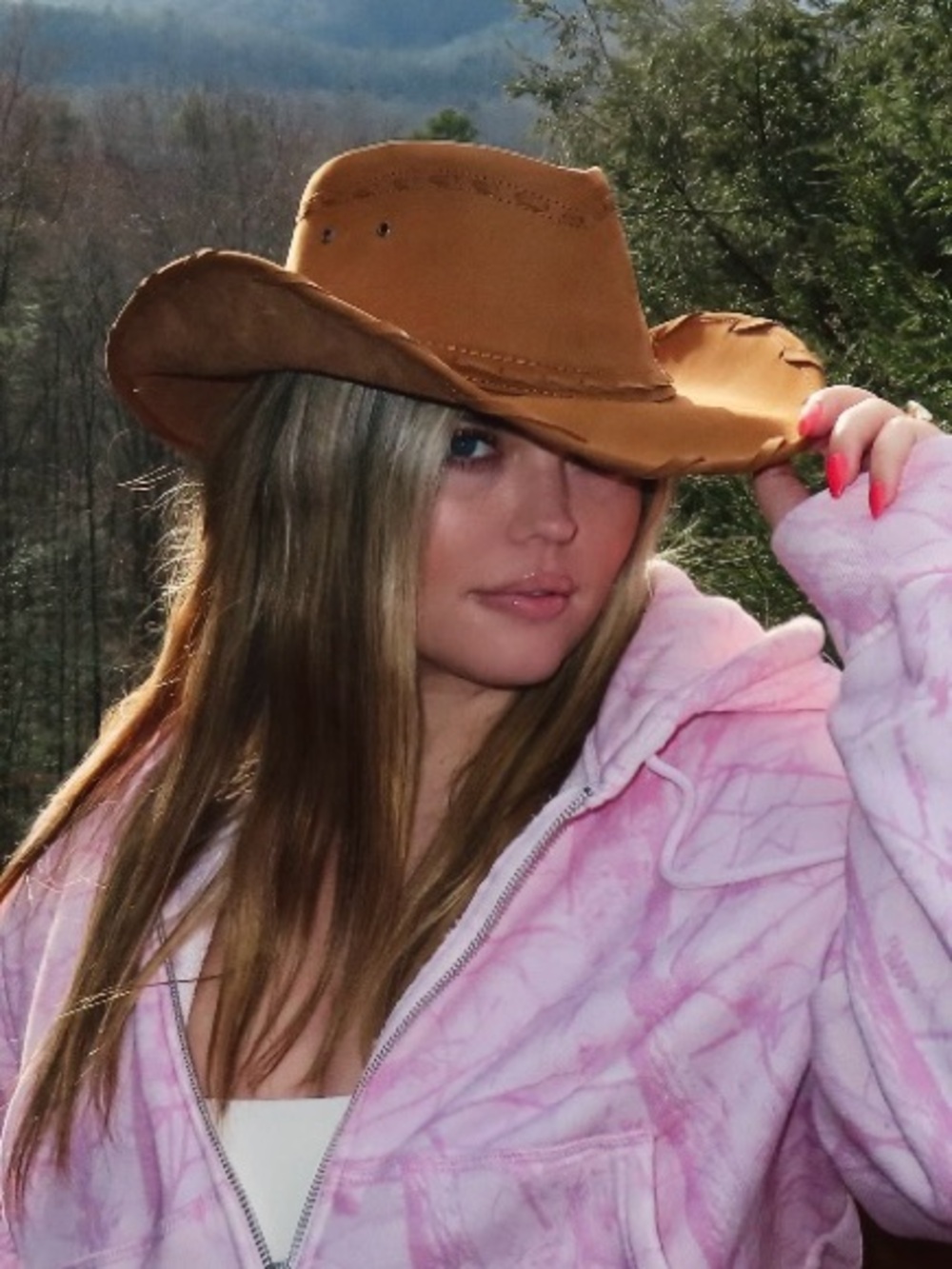 Bullhide Brown Genuine Leather Western Cowboy Hat Size Large
